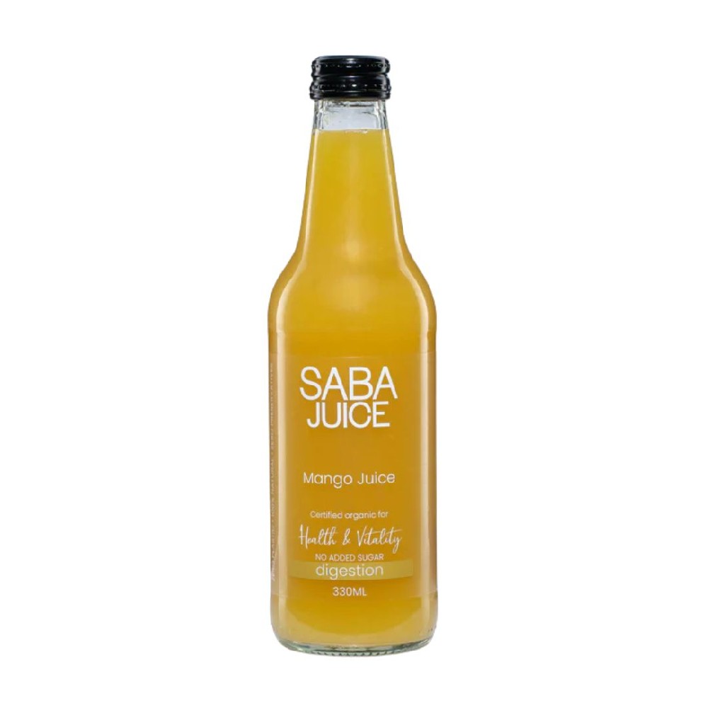 Saba Juice Organic Mango 330ml – 12 Pack