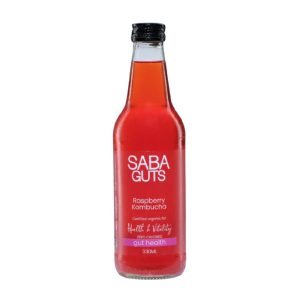 Saba Guts Raspberry Kombucha 330ml – 12 Pack