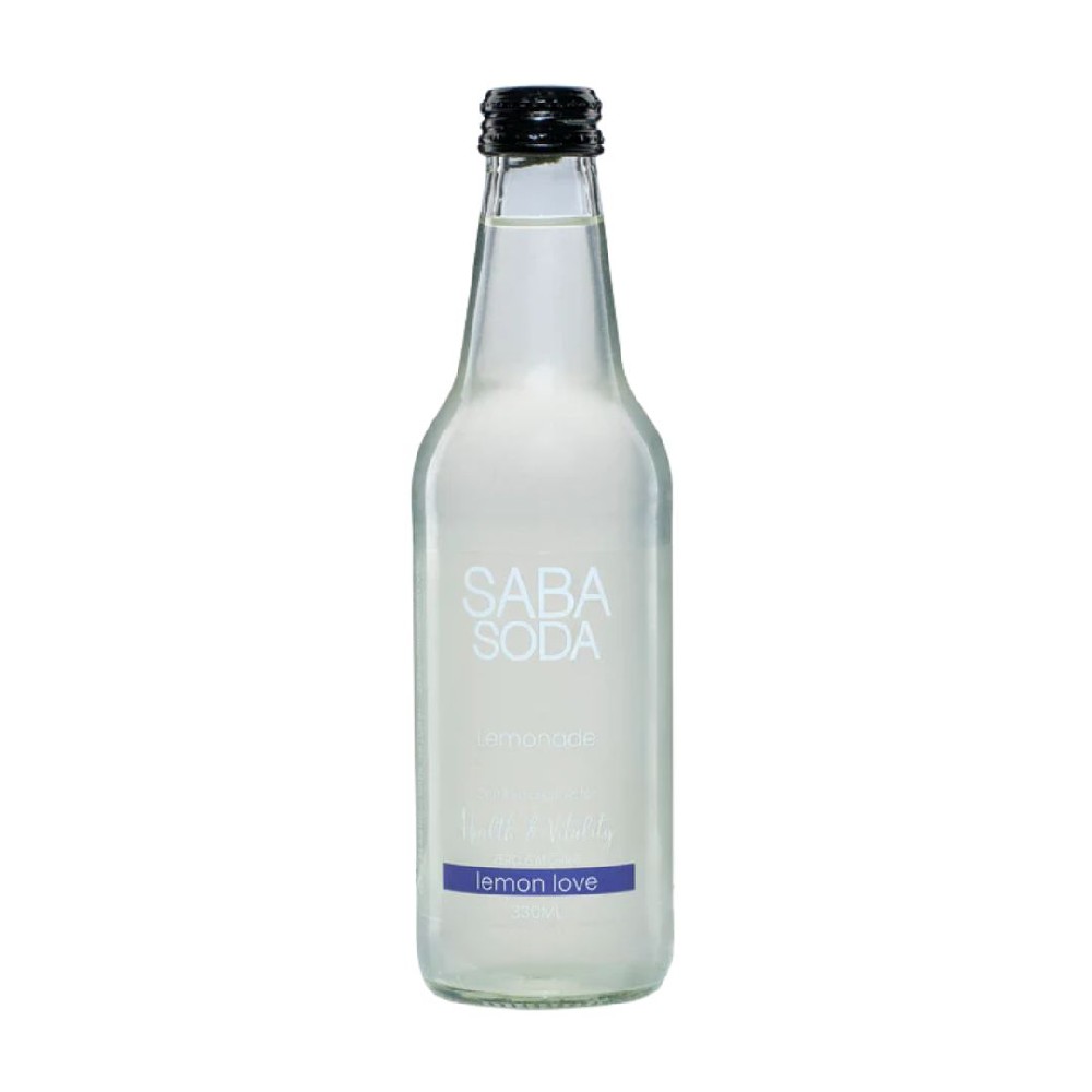 Saba Soda Lemonade Zero Sugar 330ml – 12 Pack