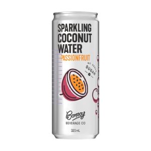 Bonsoy Passionfruit Sparkling Coconut Water 320ml – 12 Pack