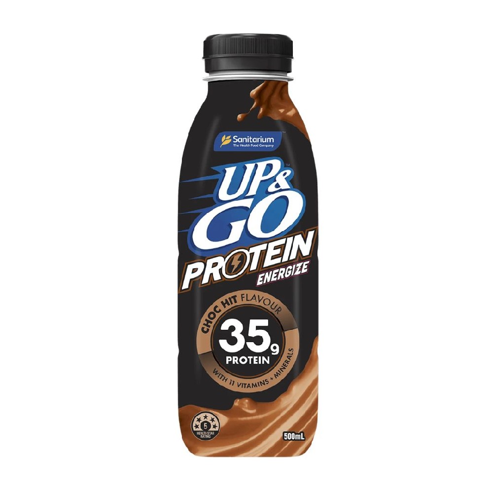 Up&Go Protein Energize Choc Hit 35g Protein 500ml – 8 Pack