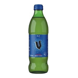 V Energy Drink Blue Glass 350ml – 24 Pack