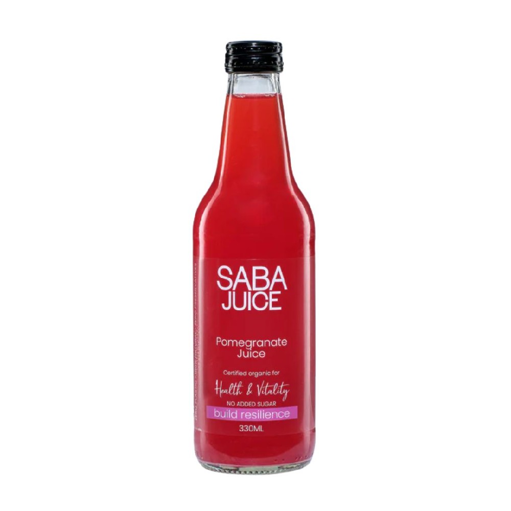 Saba Juice Organic Pomegranate 330ml – 12 Pack