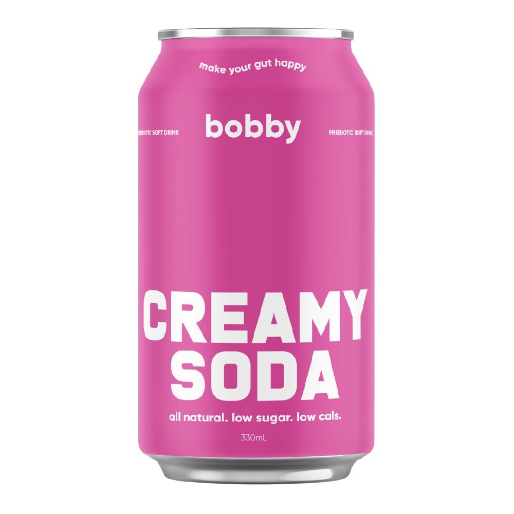 bobby Prebiotic Creamy Soda 330ml – 16 Pack (4x4)