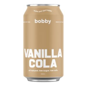 bobby Prebiotic Vanilla Cola 330ml – 16 Pack (4x4)