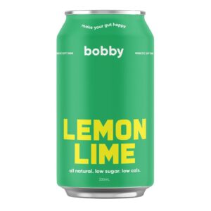 bobby Prebiotic Lemon Lime 330ml – 16 Pack (4x4)