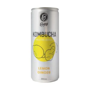 Bonsoy Kombucha Lemon Ginger 250ml – 12 Pack