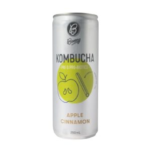 Bonsoy Kombucha Apple Cinnamon 250ml – 12 Pack