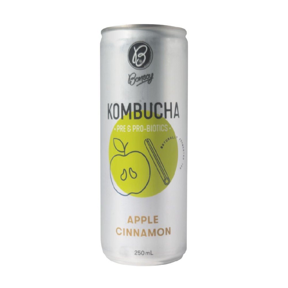 Bonsoy Kombucha Apple Cinnamon 250ml – 12 Pack