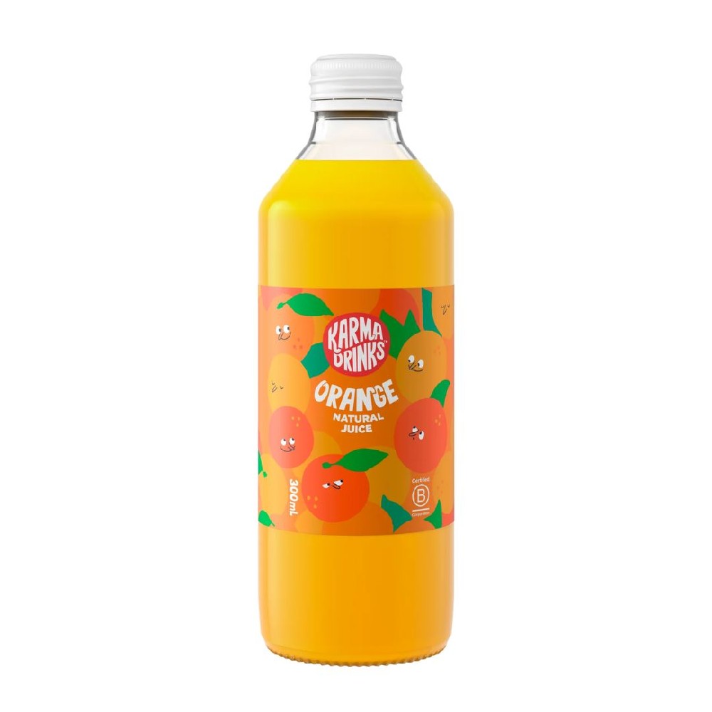 Karma Drinks Orange Natural Juice 300ml – 12 Pack