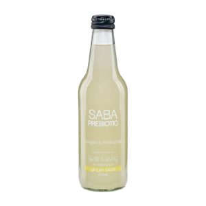 Saba Prebiotic Pineapple & Ginger 330ml – 12 Pack