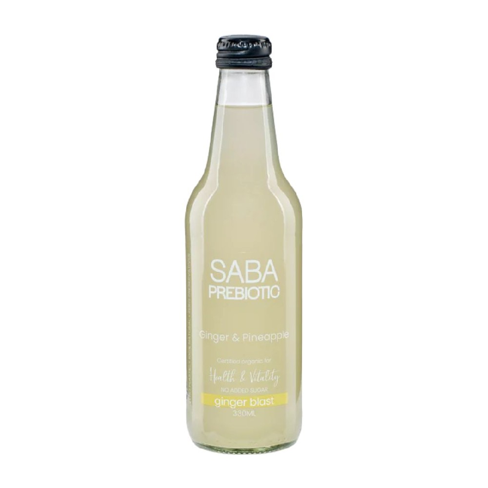 Saba Prebiotic Pineapple & Ginger 330ml – 12 Pack