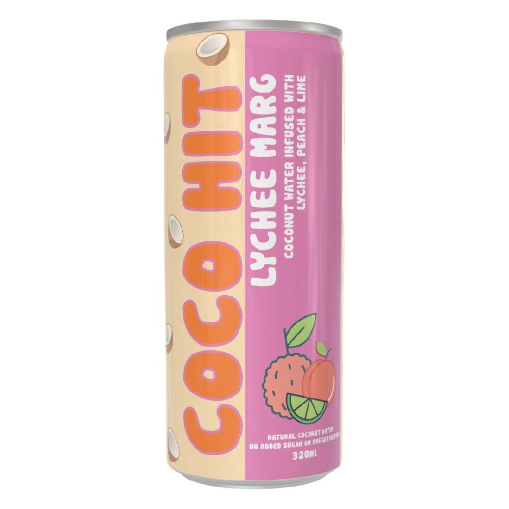 Coco Hit Lychee Marg 320ml – 12 Pack
