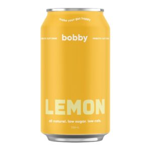 bobby Prebiotic Lemon 330ml – 16 Pack (4x4)