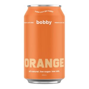 bobby Prebiotic Orange 330ml – 16 Pack (4x4)
