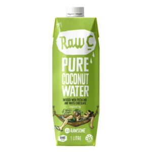 Raw C White Chocolate & Pistachio Coconut Water 1L – 6 Pack