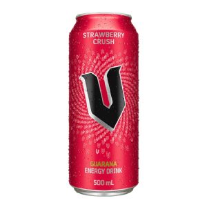 V Energy Drink Strawberry Crush 500ml – 24 Pack (2x12)