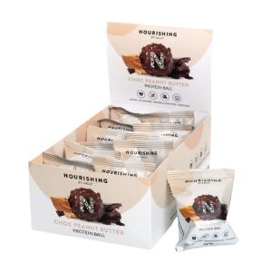 Nourishing By Sally Choc Peanut Butter Protein Ball 45g - 12 Pack