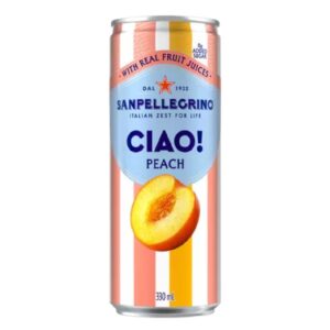 San Pellegrino Ciao! Peach 330ml - 24 Pack (6x4)