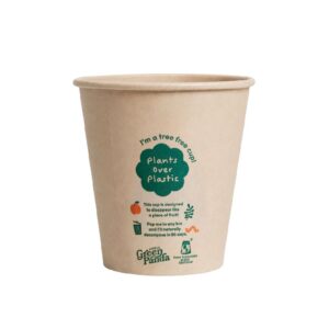 Little Green Panda Tree Free Single Wall Cup 8oz (300ml) - 1000 Pack