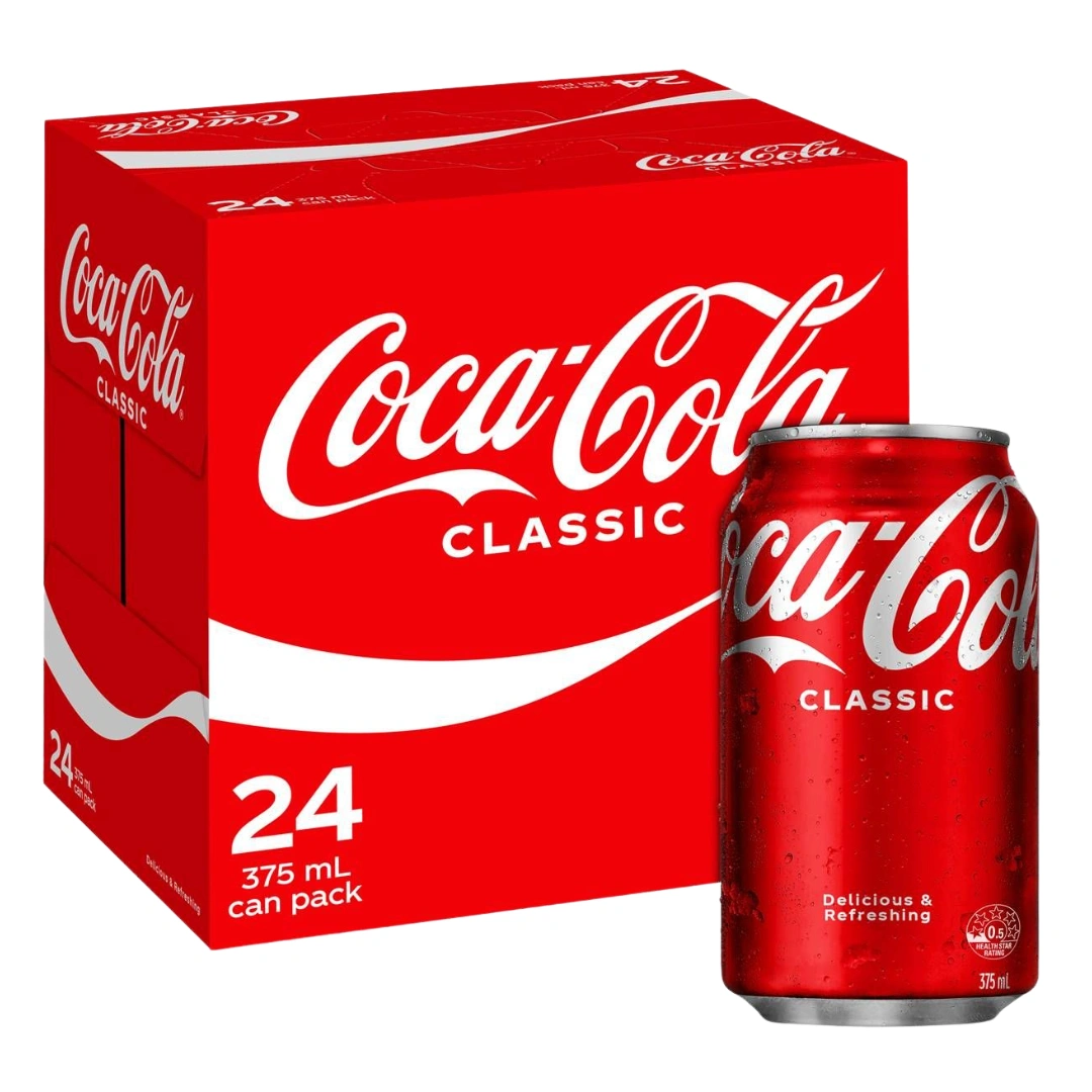 Coca-Cola Classic Cans 375ml – 24 Pack - Image 2