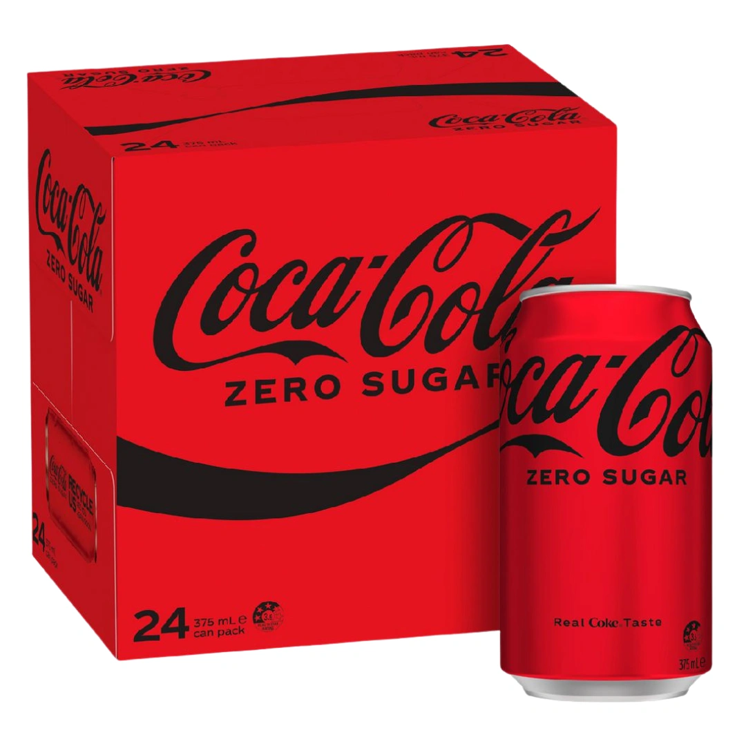 Coca-Cola Zero Sugar Cans 375ml – 24 Pack - Image 2