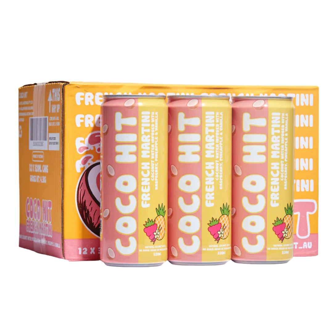 Coco Hit French Martini 320ml – 12 Pack - Image 2