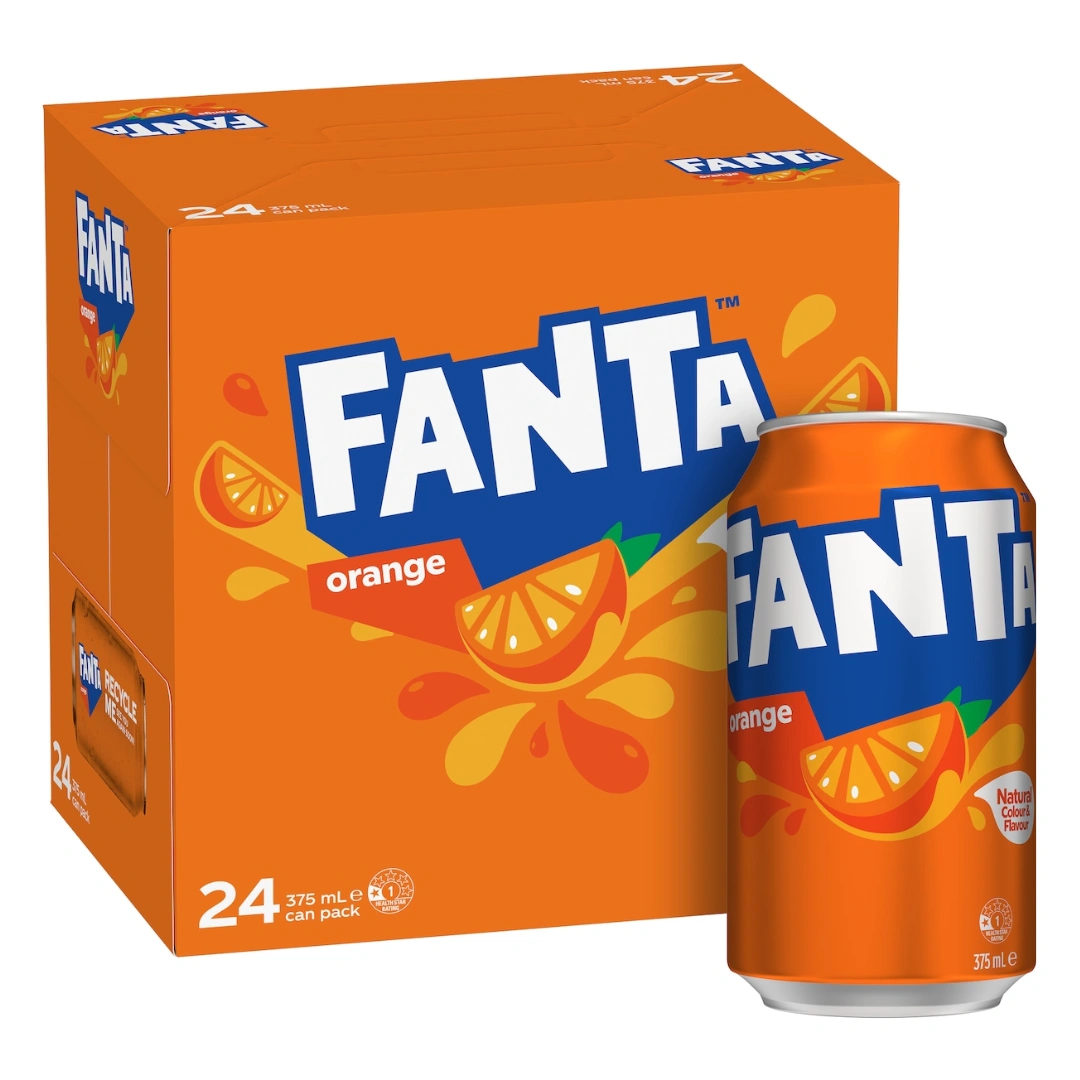 Fanta Orange Cans 375ml – 24 Pack - Image 2