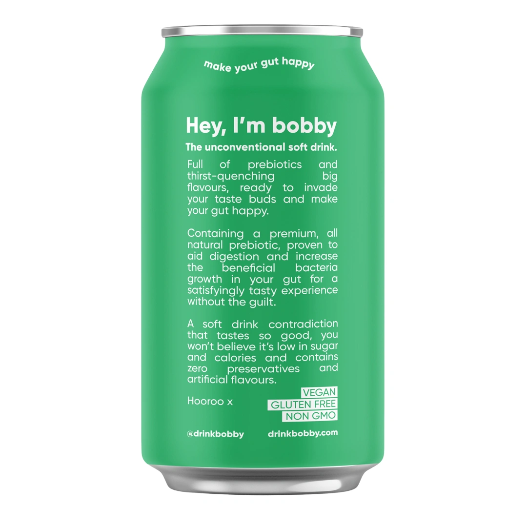 bobby Prebiotic Lemon Lime 330ml – 16 Pack (4x4) - Image 3