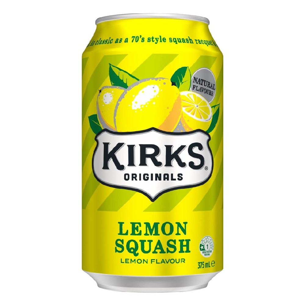 Kirks Lemon Squash 375ml – 20 Pack