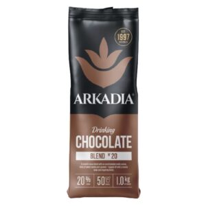 Arkadia Drinking Chocolate Powder 20% Cocoa Blend 1kg – 1 Unit