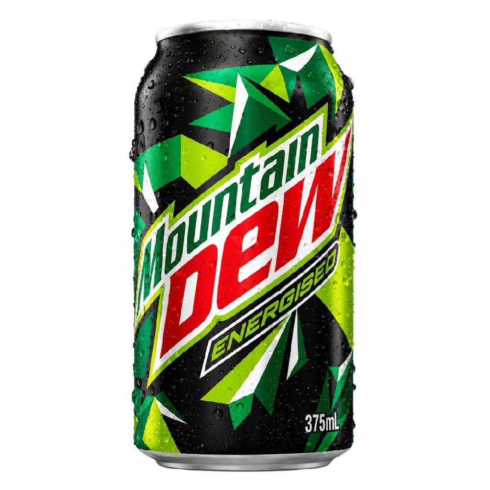 Mountain Dew Energised Soft Drink Cans 375ml – 30 Pack