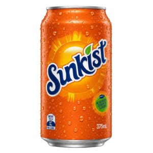 Sunkist Orange Soft Drink Cans 375ml – 30 Pack