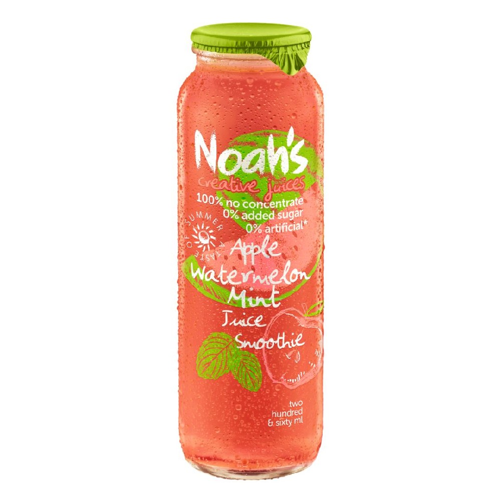 Noah's Watermelon & Mint Smoothie 260ml – 12 Pack