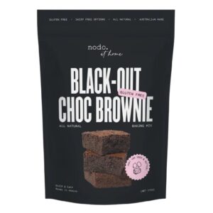 Nodo at Home Black Out Choc Brownie Mix 375g – 6 Pack