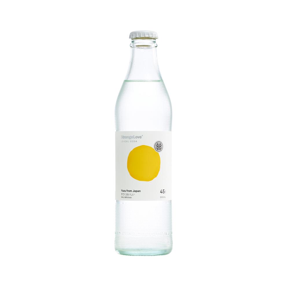 StrangeLove Yuzu From Japan Lo-Cal Soda Glass 300ml – 24 Pack