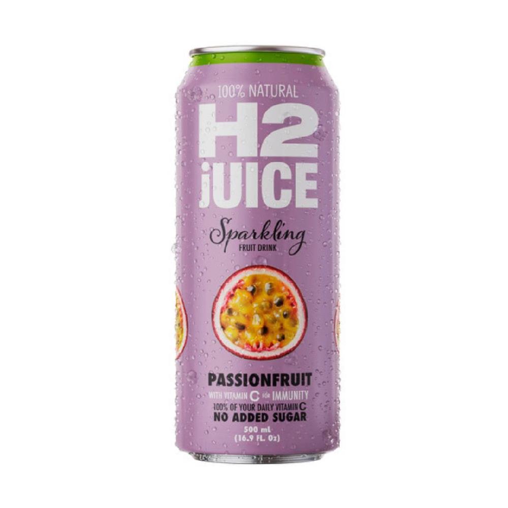 H2 Sparkling Juice Passionfruit 500ml – 12 Pack