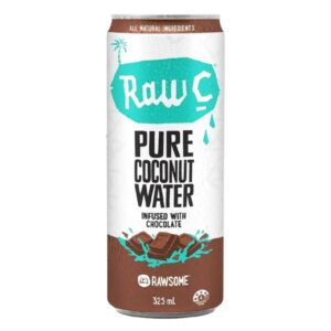 Raw C Chocolate Coconut Water 325ml – 12 Pack