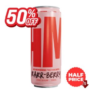 JiM Prebiotic Protein Soda Rarr Berry 330ml – 12 Pack