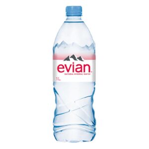 Evian Natural Mineral Water 1L – 12 Pack