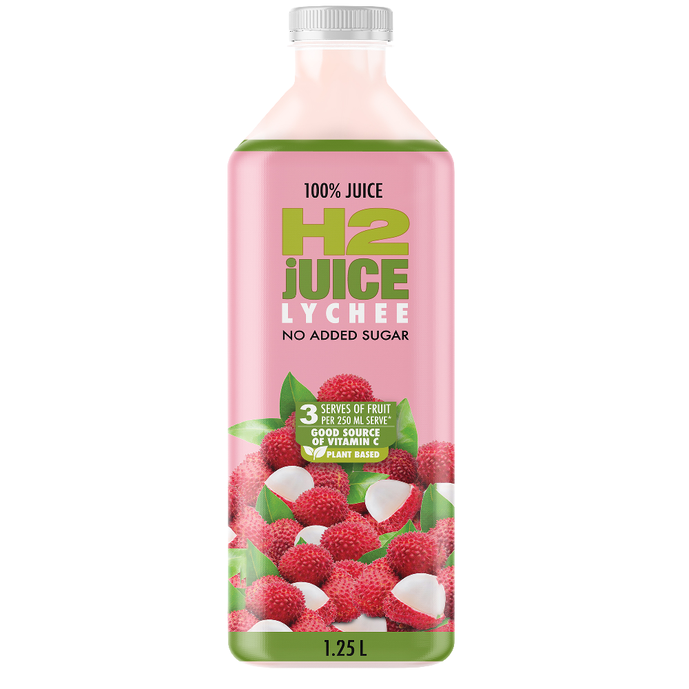H2 Juice Lychee 1.25L – 6 Pack