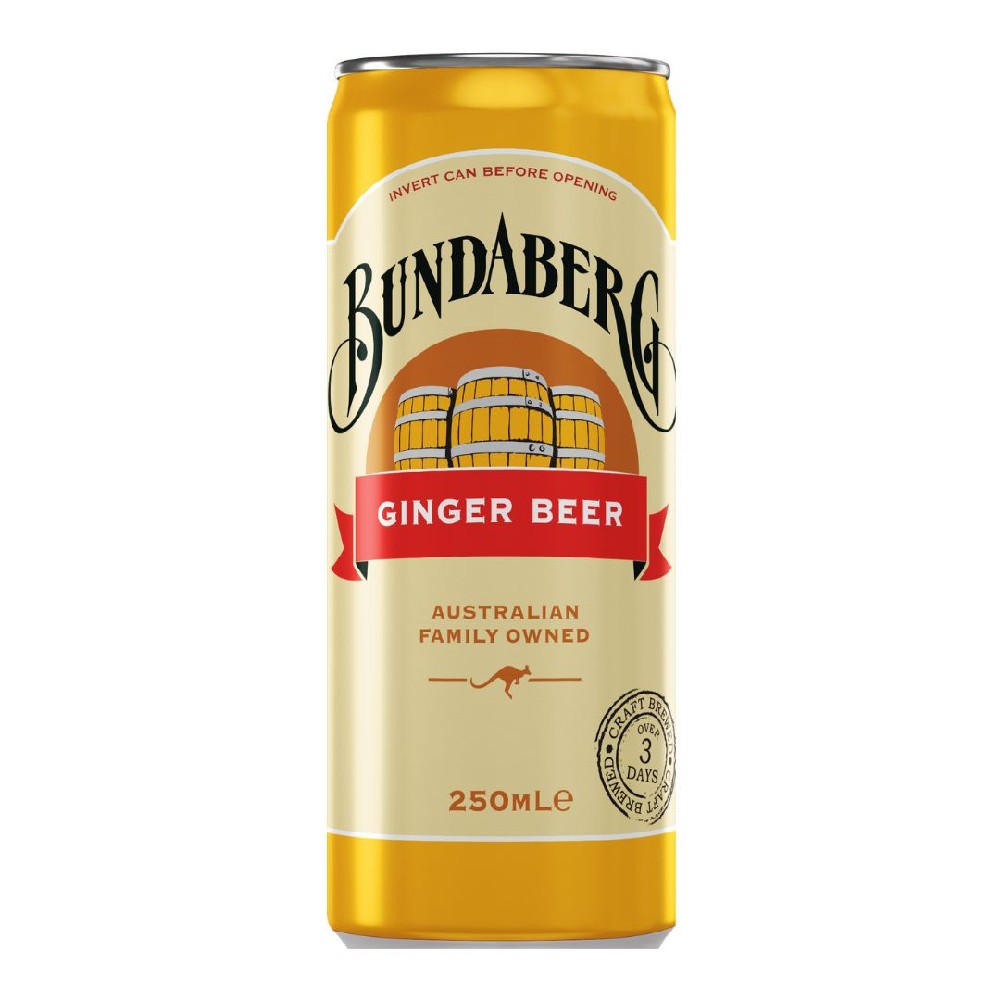 Bundaberg Ginger Beer 250ml – 24 Pack