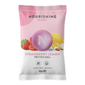 Nourishing By Sally Strawberry Lemon Protein Ball 40g - 12 Pack