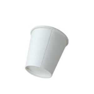 Single Wall White Fat Cups 8oz (90mm) - 1000 Pack