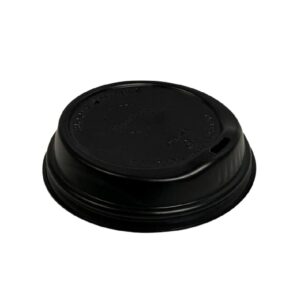 Recyclable Black Lids Skinny Cups 80mm - 1000 Pack