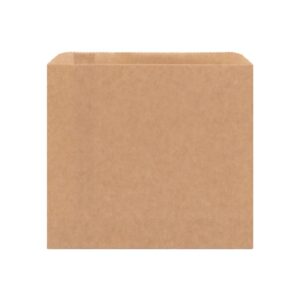 NaturalPak 2 Square Brown Kraft Satchel Bag 215/200 x 200mm - 2000 Pack