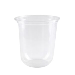 NaturalPak Recycled RPET U-Shape Clear Cups 12oz (360ml) - 1000 Pack
