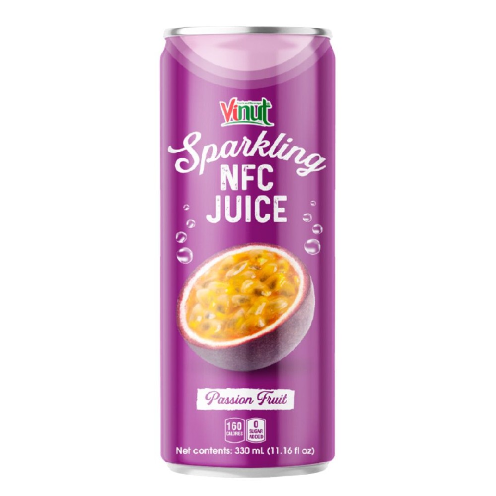 Vinut Passionfruit Sparkling Juice 330ml - 12 Pack