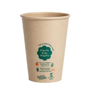 Little Green Panda Tree Free Single Wall Cup 12oz (390ml) - 1000 Pack