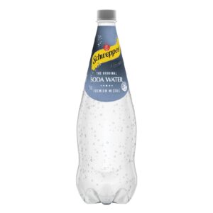 Schweppes Soda Water PET 1.1L - 12 Pack